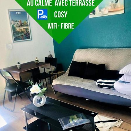 Le Petit Park-Studio-Terrasse- Piscine-Wifi Fibre Appartement Pau Buitenkant foto